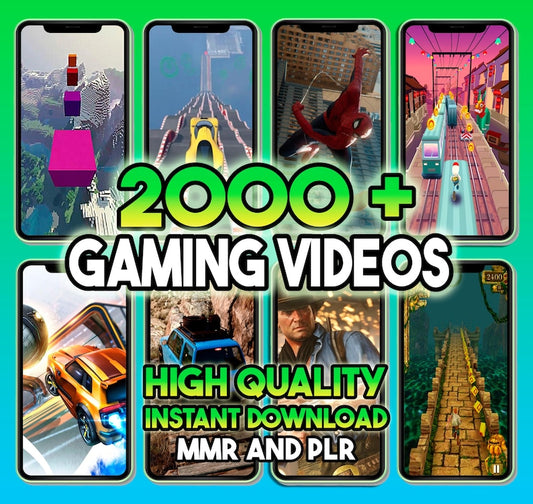 2000+ Gaming Videos: Minecraft, GTA 5, Rocket League, Subway Surfers, BeamNG &amp; More | Reels, Shorts, TikTok | Background Mobile Gameplay